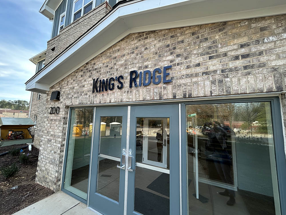 Kings Ridge door sign